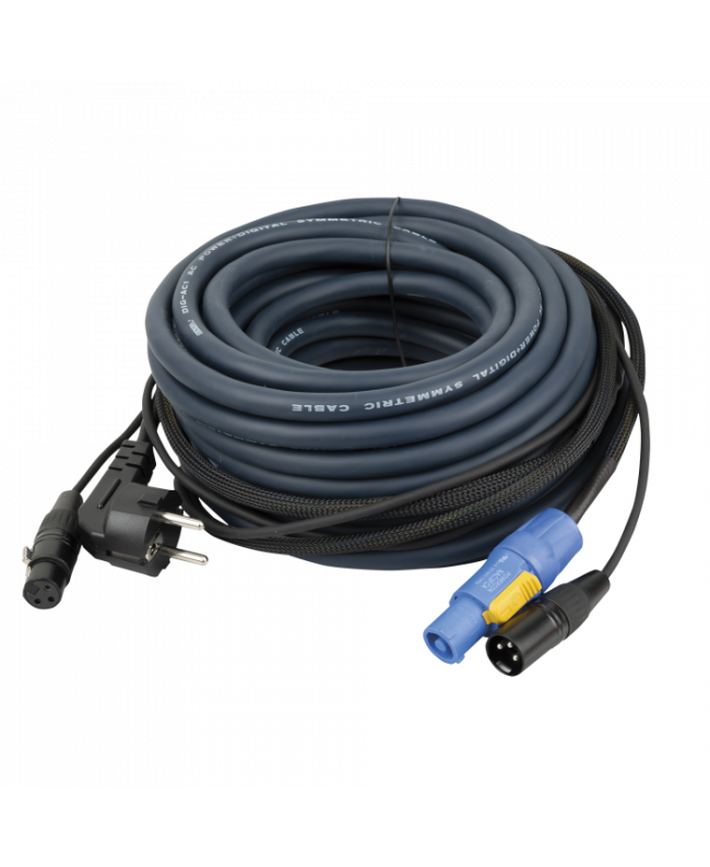 DAP FP10 - Schuko/XLR F - powerCON/XLR M - Audio / Power - 15 m Cavi ibridi alimentazione & segnale audio