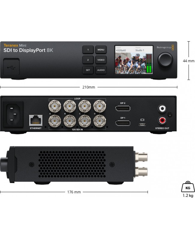 Blackmagic Design Teranex Mini SDI to DisplayPort 8K HDR Videosignalwandler