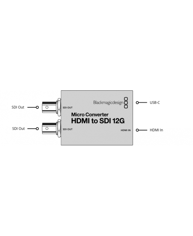 Blackmagic Design Micro Converter HDMI to SDI 12G Convertitori Segnale Video
