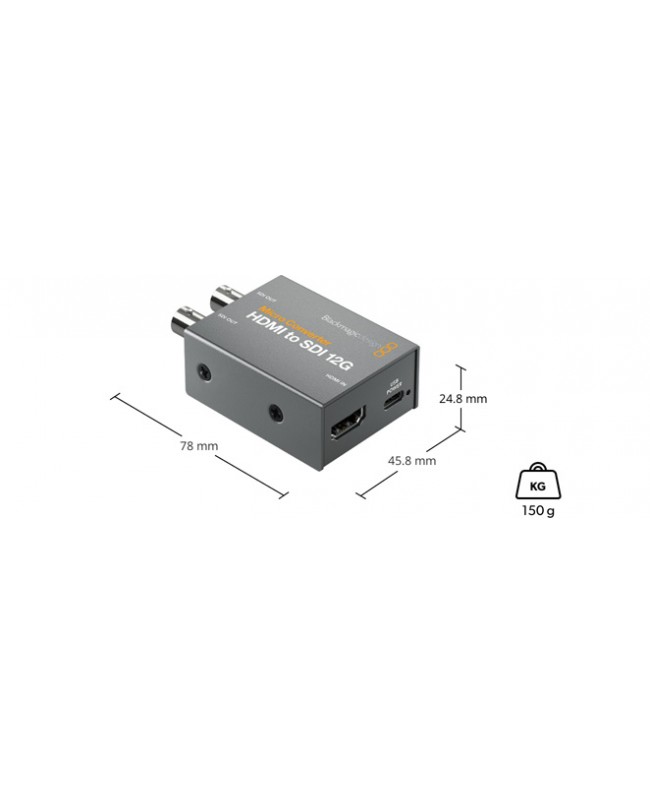 Blackmagic Design Micro Converter HDMI to SDI 12G wPSU Convertitori