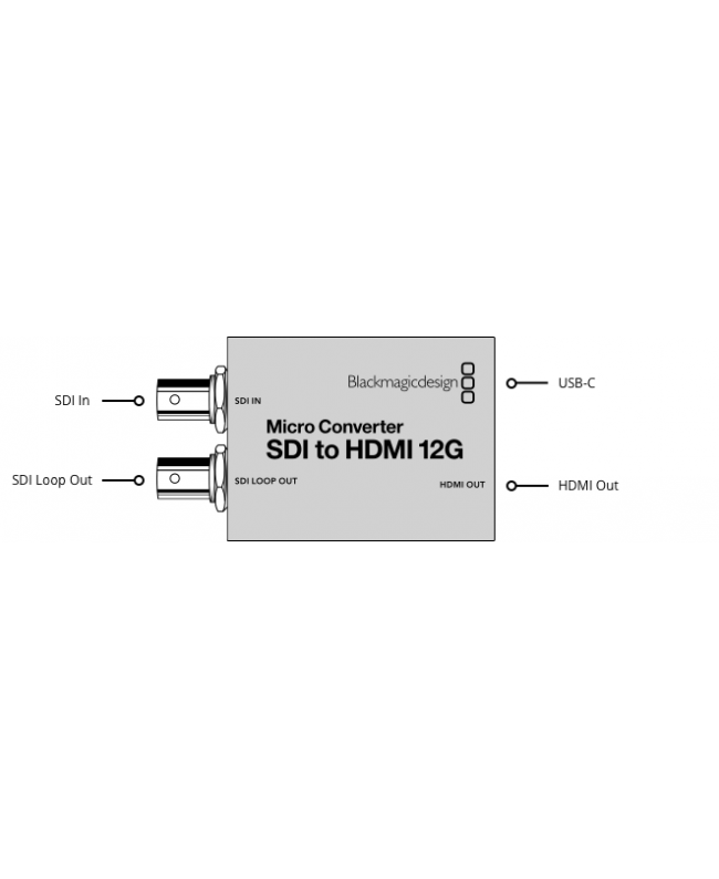 Blackmagic Design Micro Converter SDI to HDMI 12G wPSU Videosignalwandler