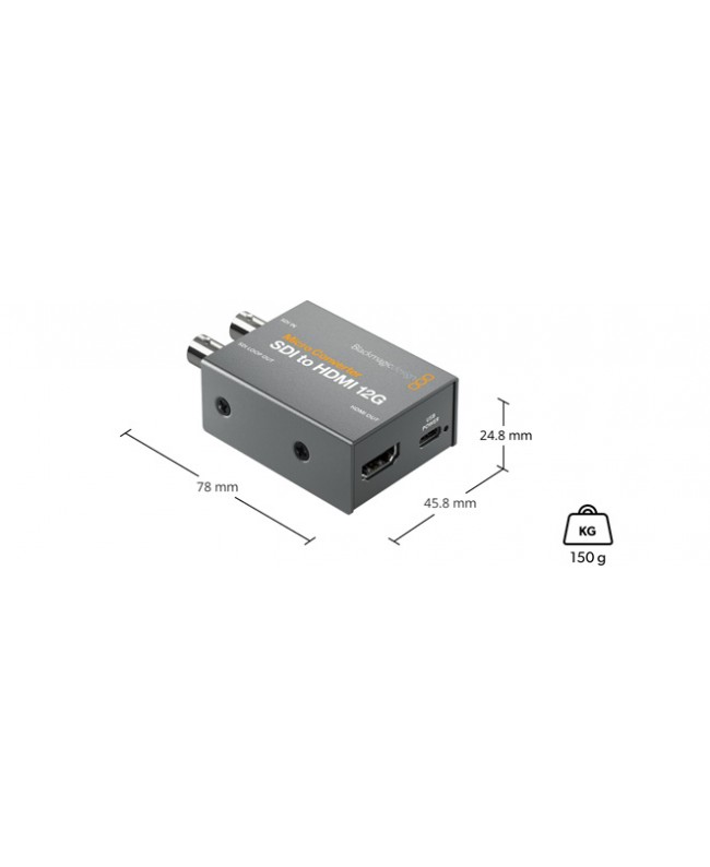 Blackmagic Design Micro Converter SDI to HDMI 12G wPSU Videosignalwandler