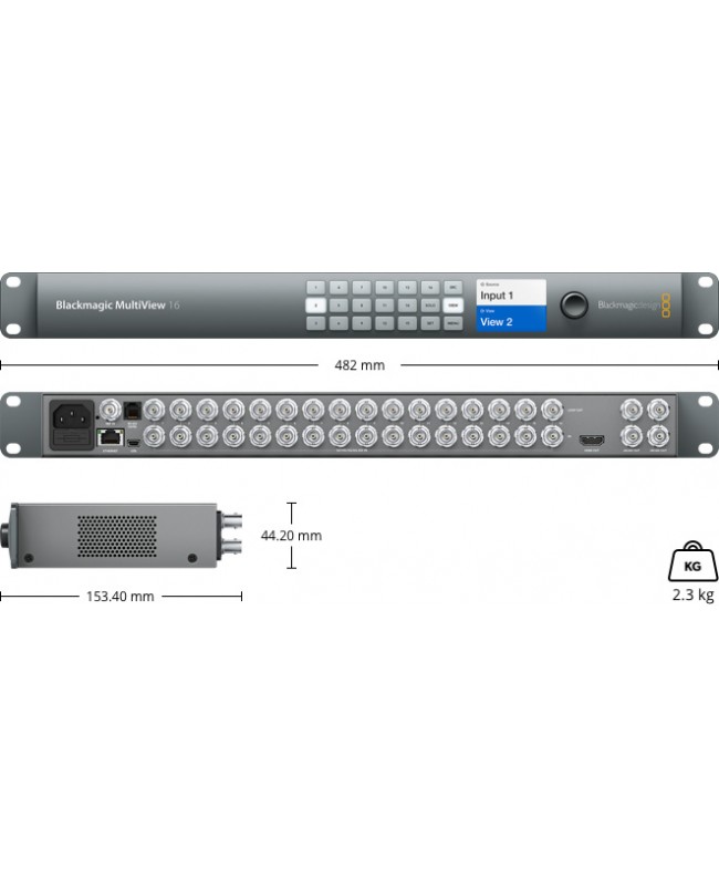 Blackmagic Design MultiView 16 Signalverwaltungsmonitore