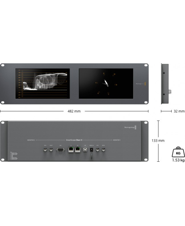 Blackmagic Design SmartScope Duo 4K 2 Signal management monitor