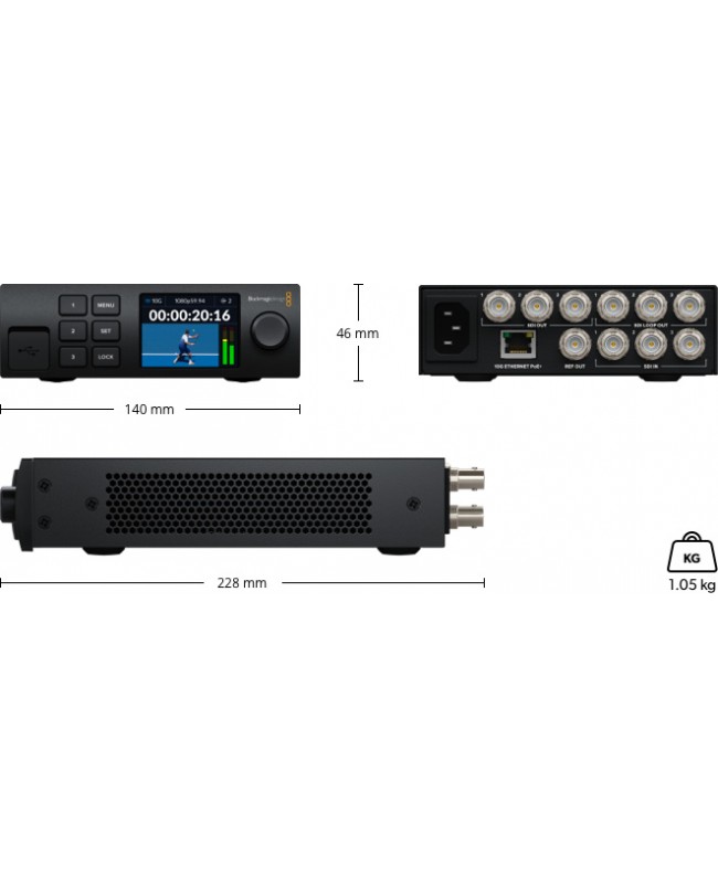 Blackmagic Design 2110 IP Converter 3x3G Convertitori