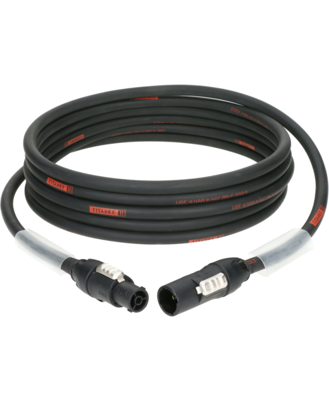 TRIKON Custom Power Cable powerCON TRUE1 male/female 3x 2.5 mm² - 0.70 m Cavi PowerCON