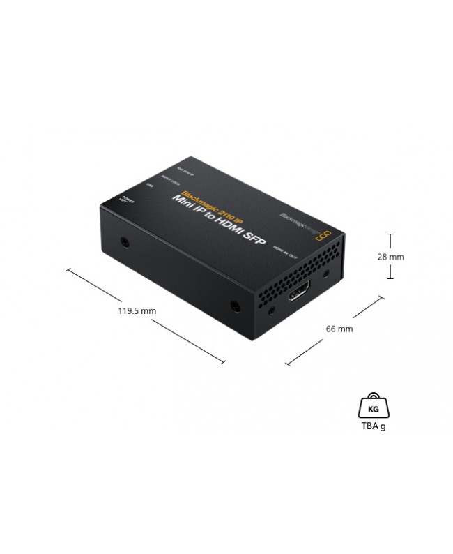 Blackmagic Design 2110 IP Mini IP to HDMI SFP Convertitori