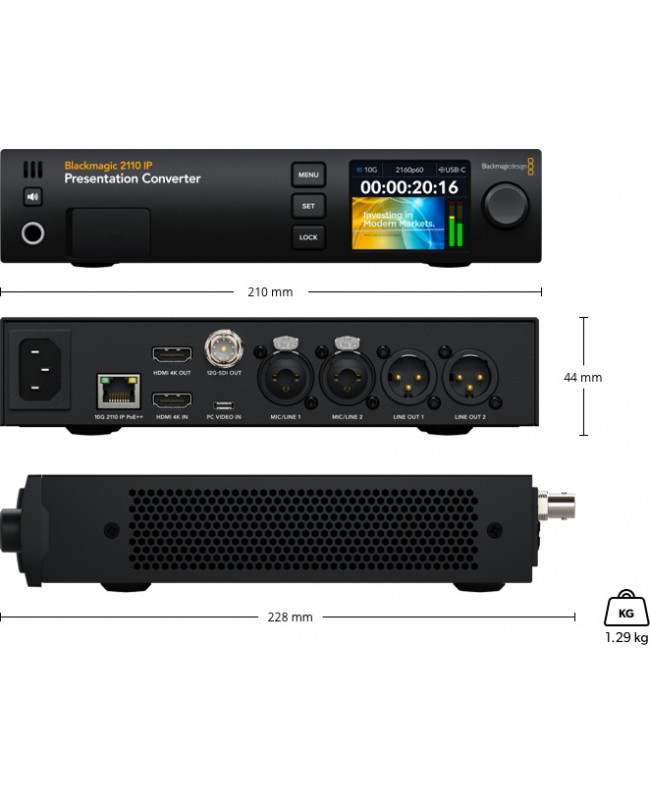 Blackmagic Design 2110 IP Presentation Converter Convertitori