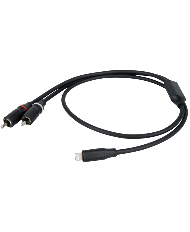 DAP FL100 - Lightning to 2 RCA male 1,5m Y-Kabel