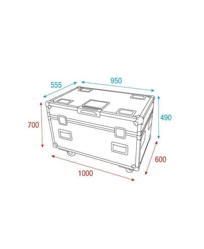 Infinity Case für 4x Furion W402 WashBeam Flight Cases