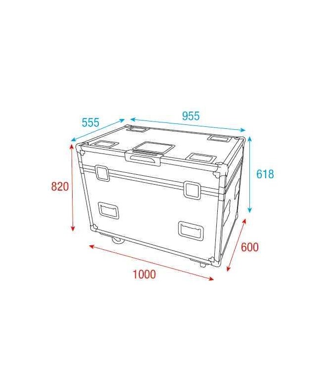 Infinity Flight case per 4x Furion B402 Beam Flight Cases