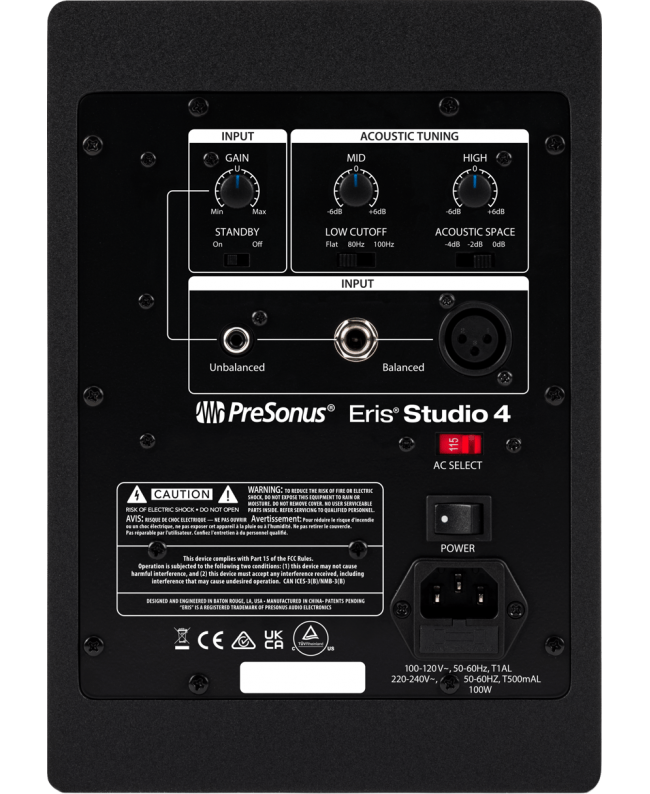 PreSonus Eris Studio 4 Active Nearfield Monitors