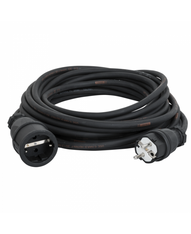 DAP Extension Cable Schuko/Schuko Titanex with PCE 20m SCHUKO Extension Cables