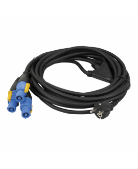 DAP Schuko to Neutrik powerCON splitter 3-way 5m PowerCON Kabel