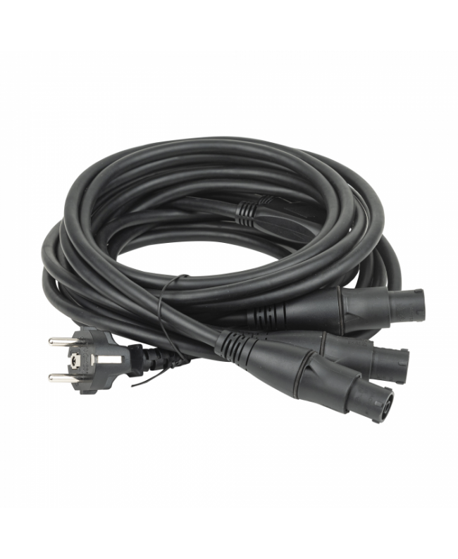 DAP Schuko to powerCON TRUE1 TOP split 3-way 5m PowerCON Cables