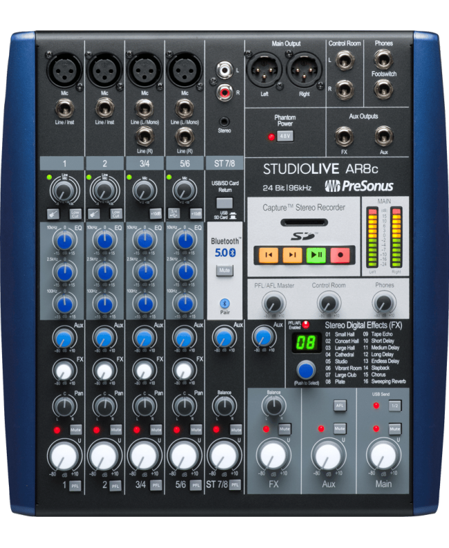 Presonus StudioLive AR8c Mixer analogici