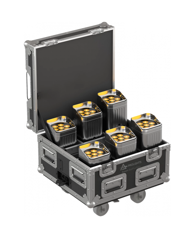 PROLIGHTS Smart BatPlusNeo Pack Chrome Batteriebetriebene Leuchten