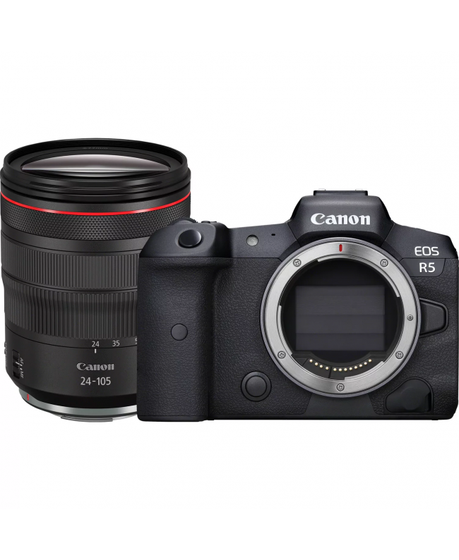 Canon EOS R5 + RF 24-105mm F4 L IS USM Mirrorless Cameras