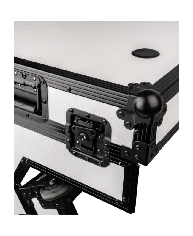 Showgear Portable Z-Style Table White DJ Tables