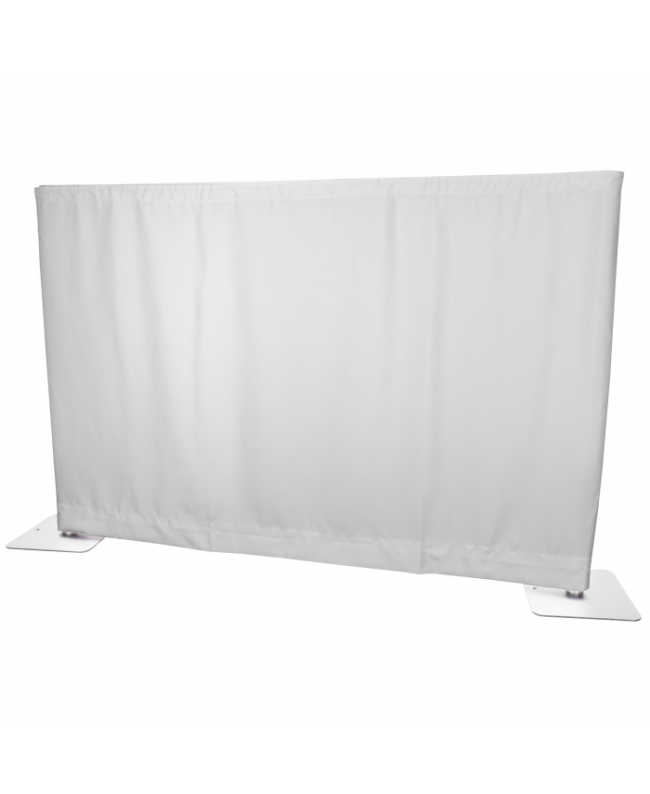 Wentex P&D Curtain MGS 175 g/m² White - 280 x 120 cm Pipe & Drape Textiles
