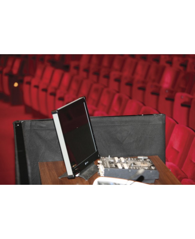 Wentex P&D Curtain MGS 175 g/m² Black - 280 x 120 cm Pipe & Drape Textiles