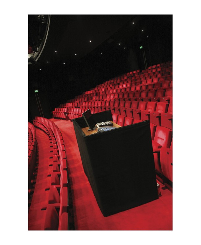 Wentex Tenda P&D MGS 175 g/m² nero - 280 x 120 cm Tende Pipe & Drape