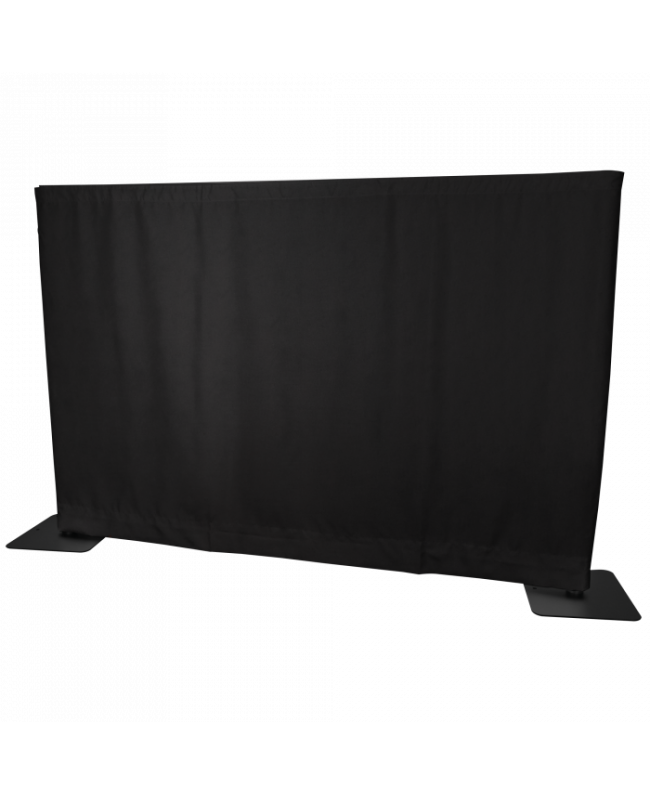 Wentex P&D Vorhang MGS 175 g/m² Schwarz - 280 x 120 cm Pipe & Drape Vorhänge