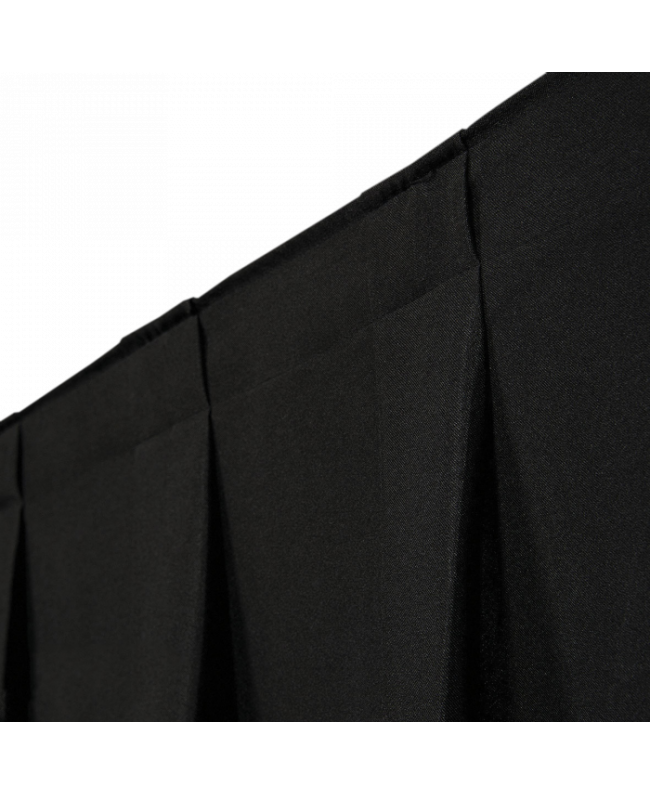 Wentex P&D Curtain MGS 175 g/m² Black - 330 x 120 cm Pipe & Drape Textiles
