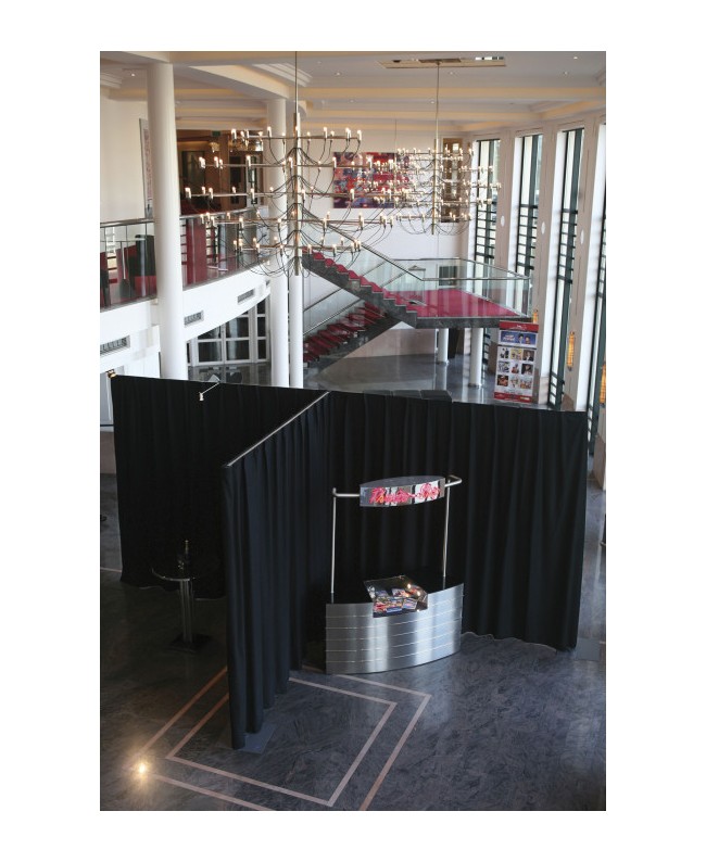 Wentex Tenda P&D MGS 175 g/m² nero - 330 x 400 cm Tende Pipe & Drape