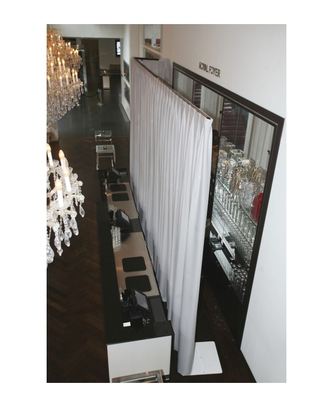 Wentex P&D Curtain MGS 175 g/m² White - 330 x 250 cm Pipe & Drape Textiles