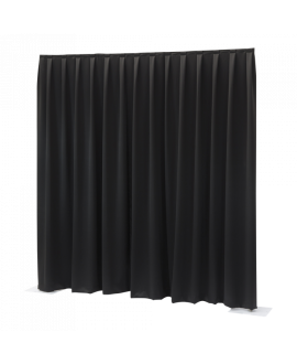 Wentex P&D Vorhang MCS 300 g/m² Schwarz - 330 x 500 cm Pipe & Drape Vorhänge