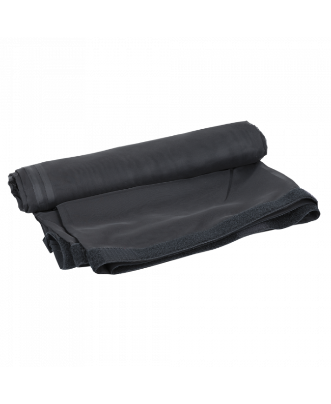 Showgear Voile CS Tenda, 55 g/m² Nero - 300 x 300 cm Tende Pipe & Drape