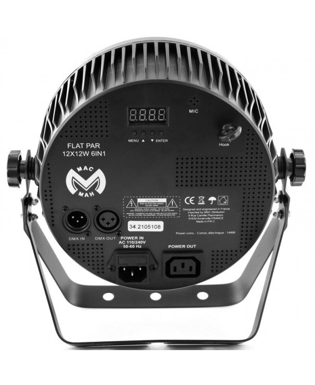 Mac Mah FLAT PAR 12X12W 6IN1 PAR LED