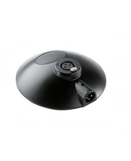 K&M 29376 Base nera da tavolo per microfono Gooseneck
