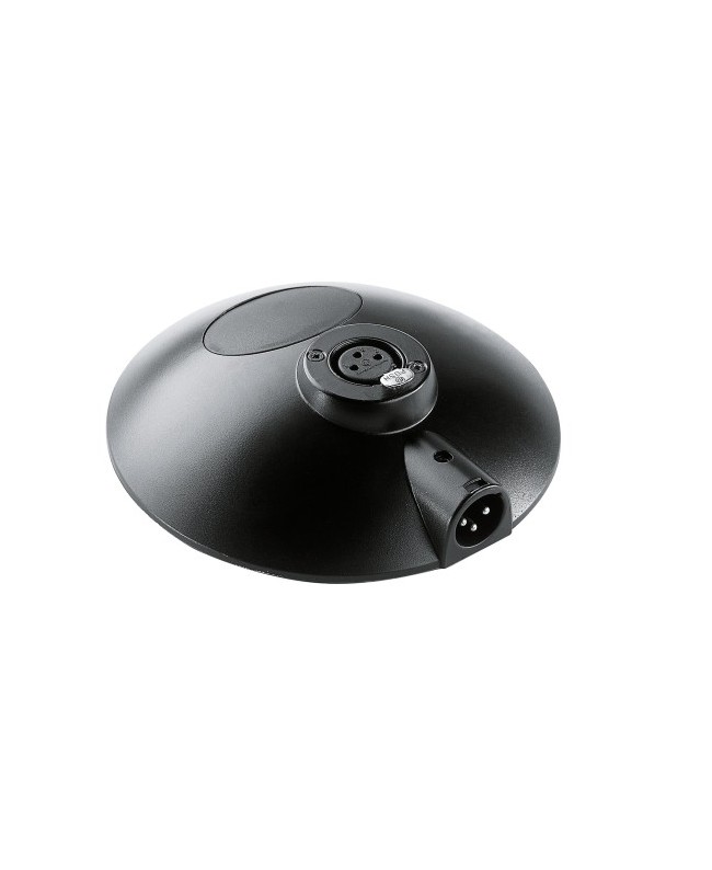 K&M 29375 Base nera da tavolo per microfono Gooseneck