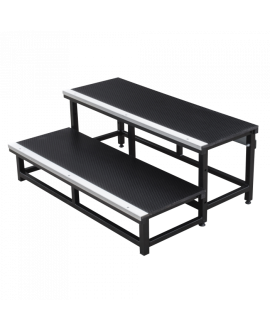 Showgear Mammoth Stairs Stage/Dex 40 cm - 2 Stufen Bühnenpodeste