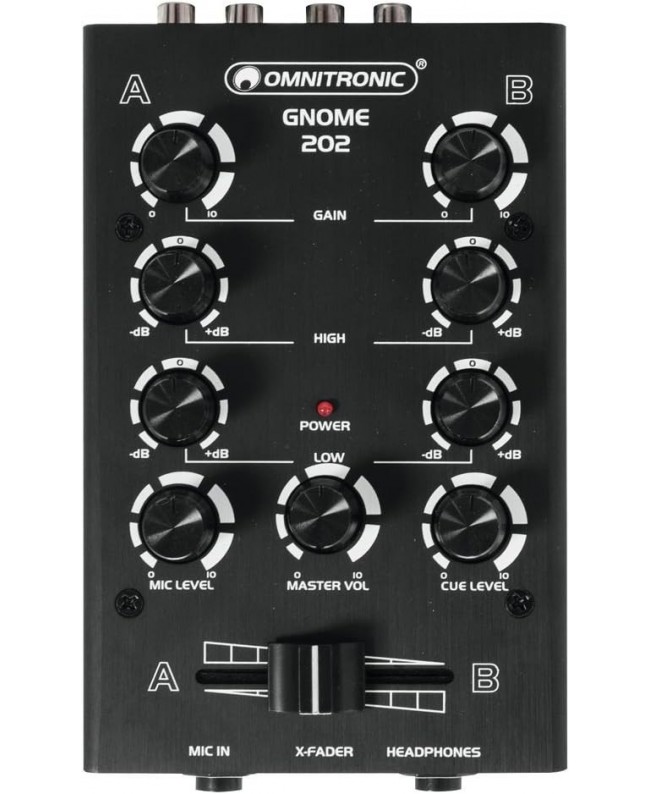 Omnitronic GNOME 202 Black DJ mixers