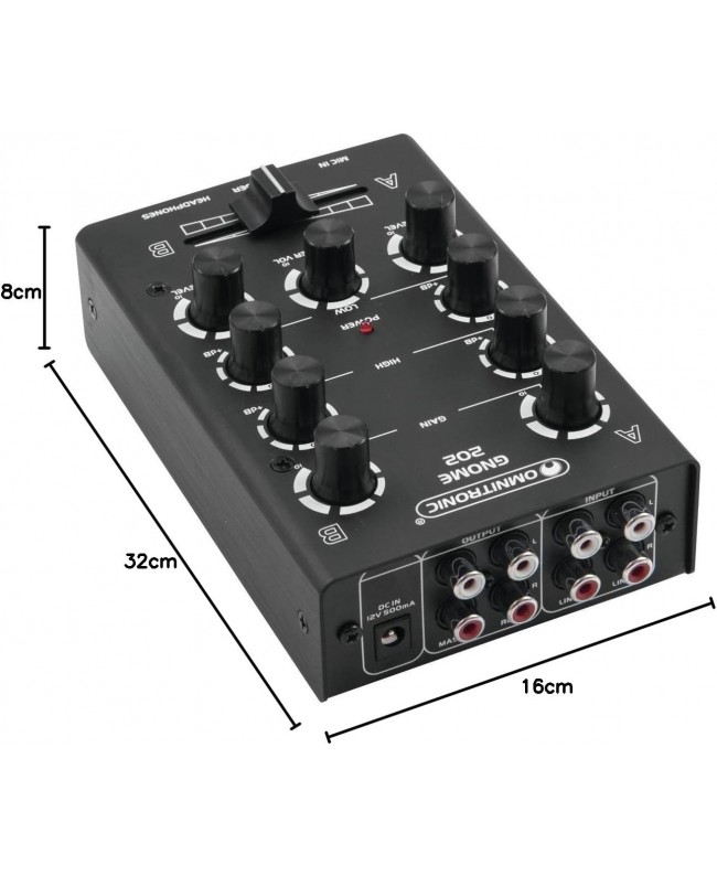 Omnitronic GNOME 202 Black DJ mixers
