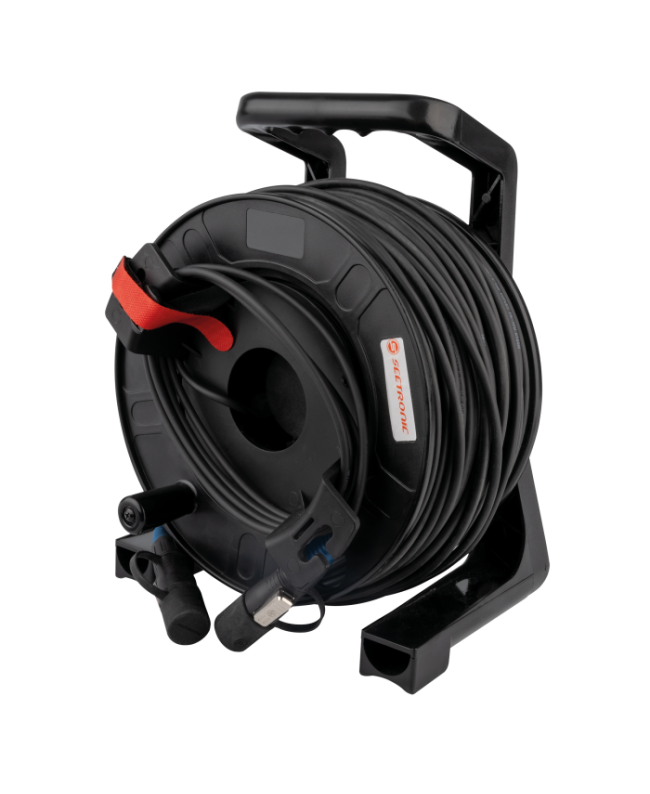 Seetronic Single Mode Fibre optic cable 100 m FiberLink opticalCON Cable Drums