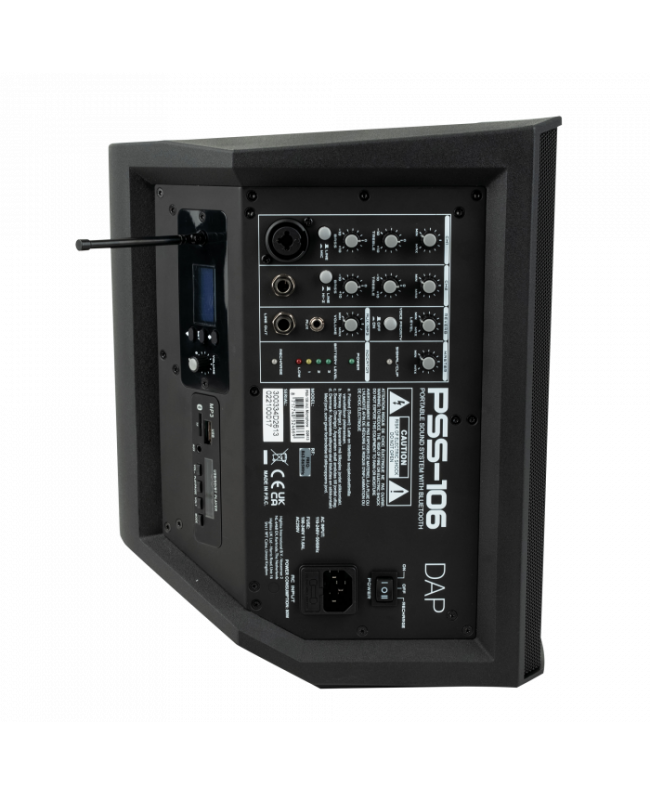DAP PSS-106 battery-powered loudspeaker with wireless receiver Battery powered PA