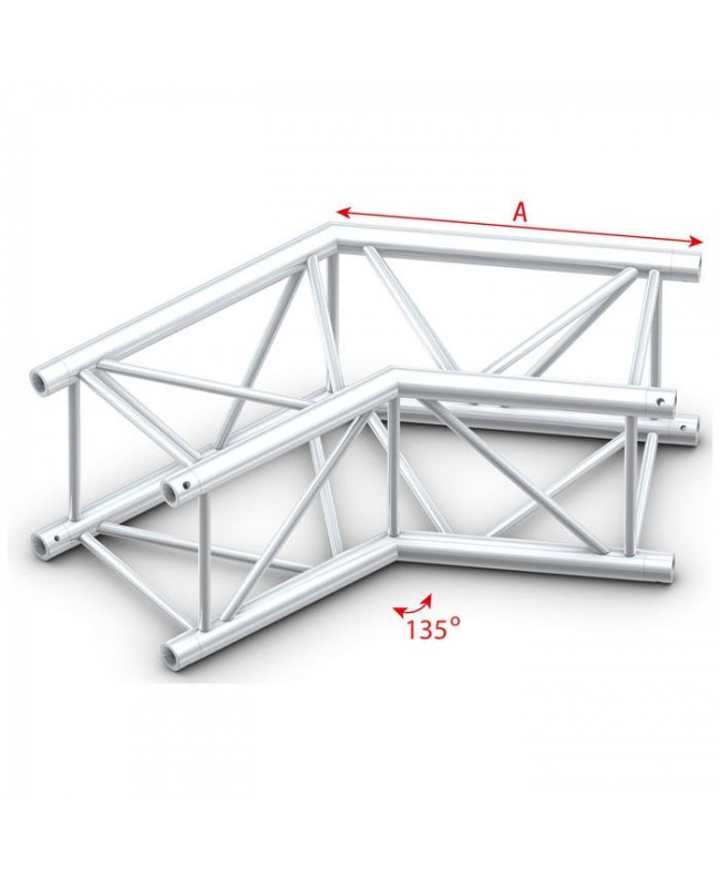 Milos Pro-40 Square F - Corner 135° Pro-40 Viereck