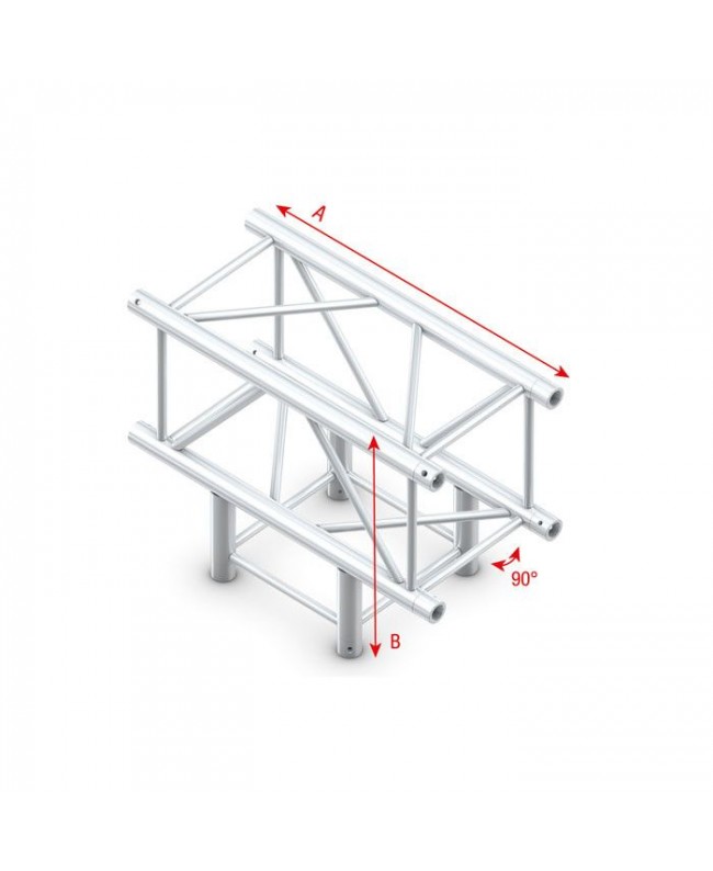 Milos Pro-40 Square F - T-Cross 3-way 90° Pro-40 Square