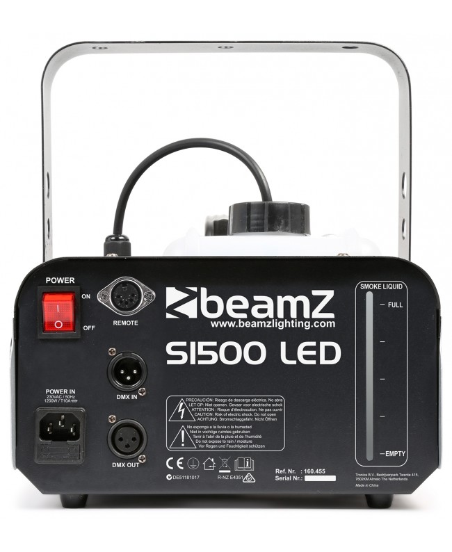 Beamz S1500LED 9X3W RGB DMX Fog machines