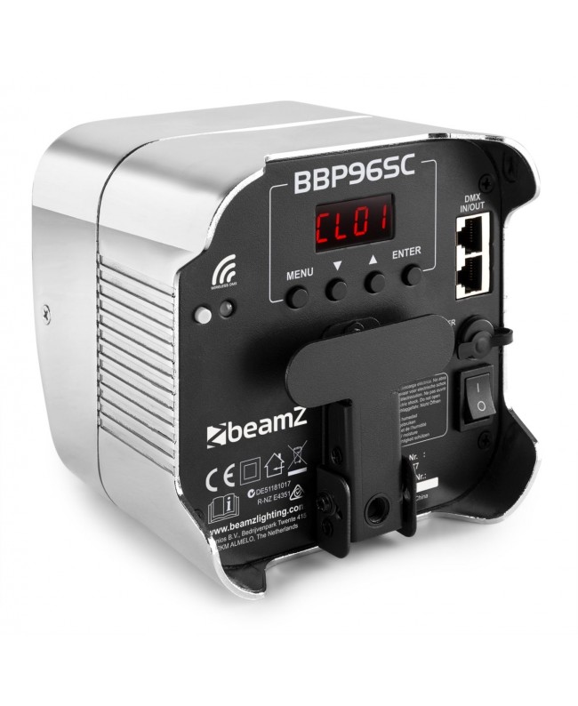 Beamz BBP96SC Uplight 6x12W 6in1 EL IRC Battery Lights