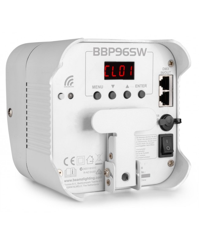 Beamz BBP96SW Uplight 6x12W 6in1 EL IRC Batteriebetriebene Leuchten