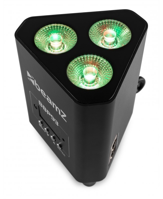 Beamz BBP93 Uplight 3x10W 4in1 DMX IRC Battery Lights