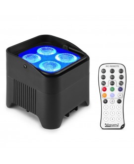 Beamz BBP94W Uplight 4x12W 6in1 EL IRC Battery Lights