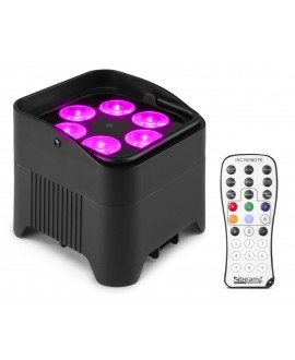 Beamz BBP96SB Uplight 6x12W 6in1 EL IRC Battery Lights