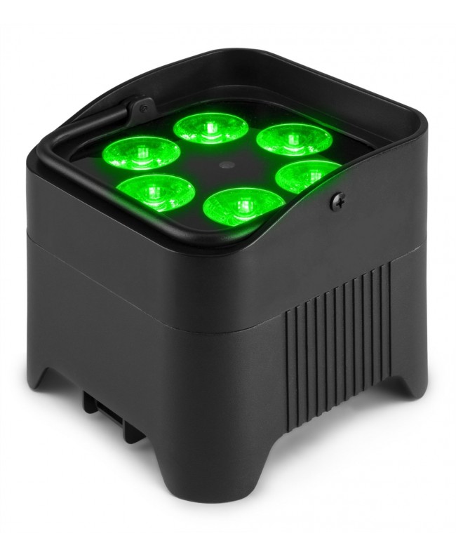 Beamz BBP96SB Uplight 6x12W 6in1 EL IRC Fari LED a batteria