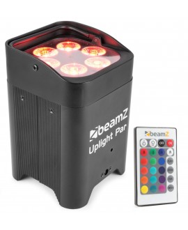 Beamz BBP96 Uplight 6x12W 6in1 EL IRC Battery Lights